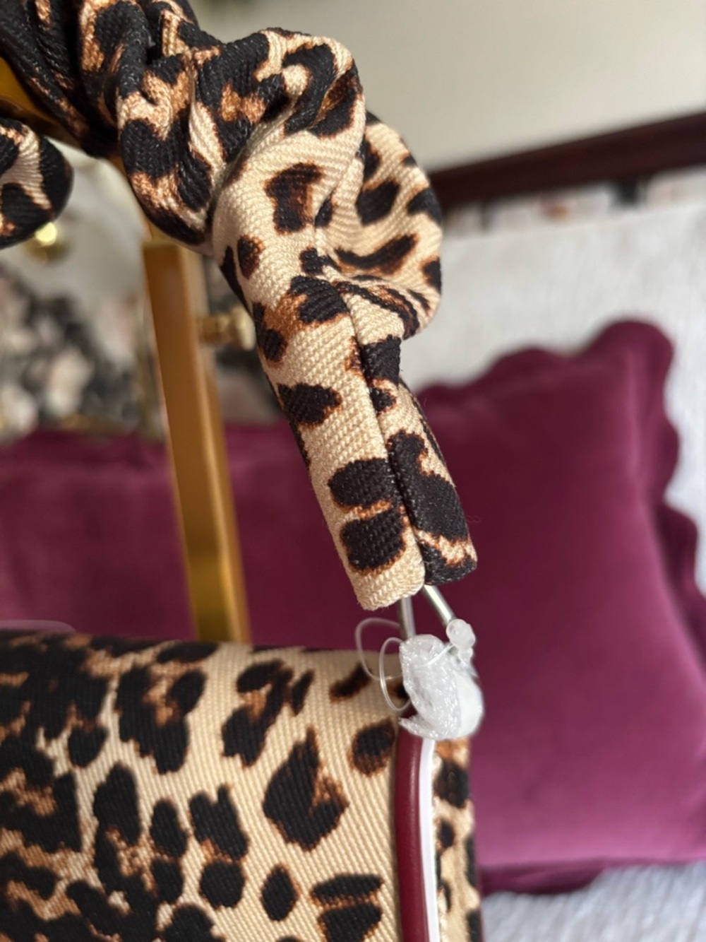 SOLD-Kate Spade Natasha Downtown Leopard Top Handle Bag NWT - Picture 5 of 9